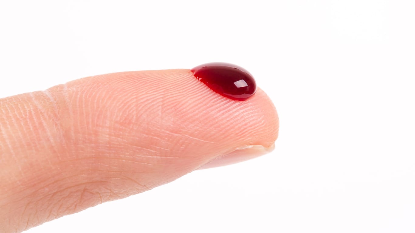 Blutstropfen: Ein einziger Piks soll künftig für die Krebsdiagnose genutzt werden.