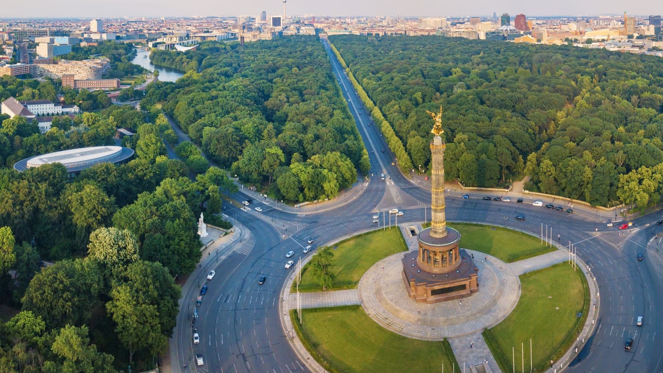 Der Große Stern in Berlin: Der wichtige Verkehrsknotenpunkt wird monatelang gesperrt.