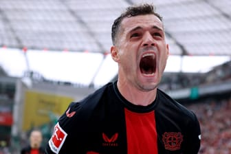 Granit Xhaka: Auch er schoss Leverkusen zur Meisterschaft.