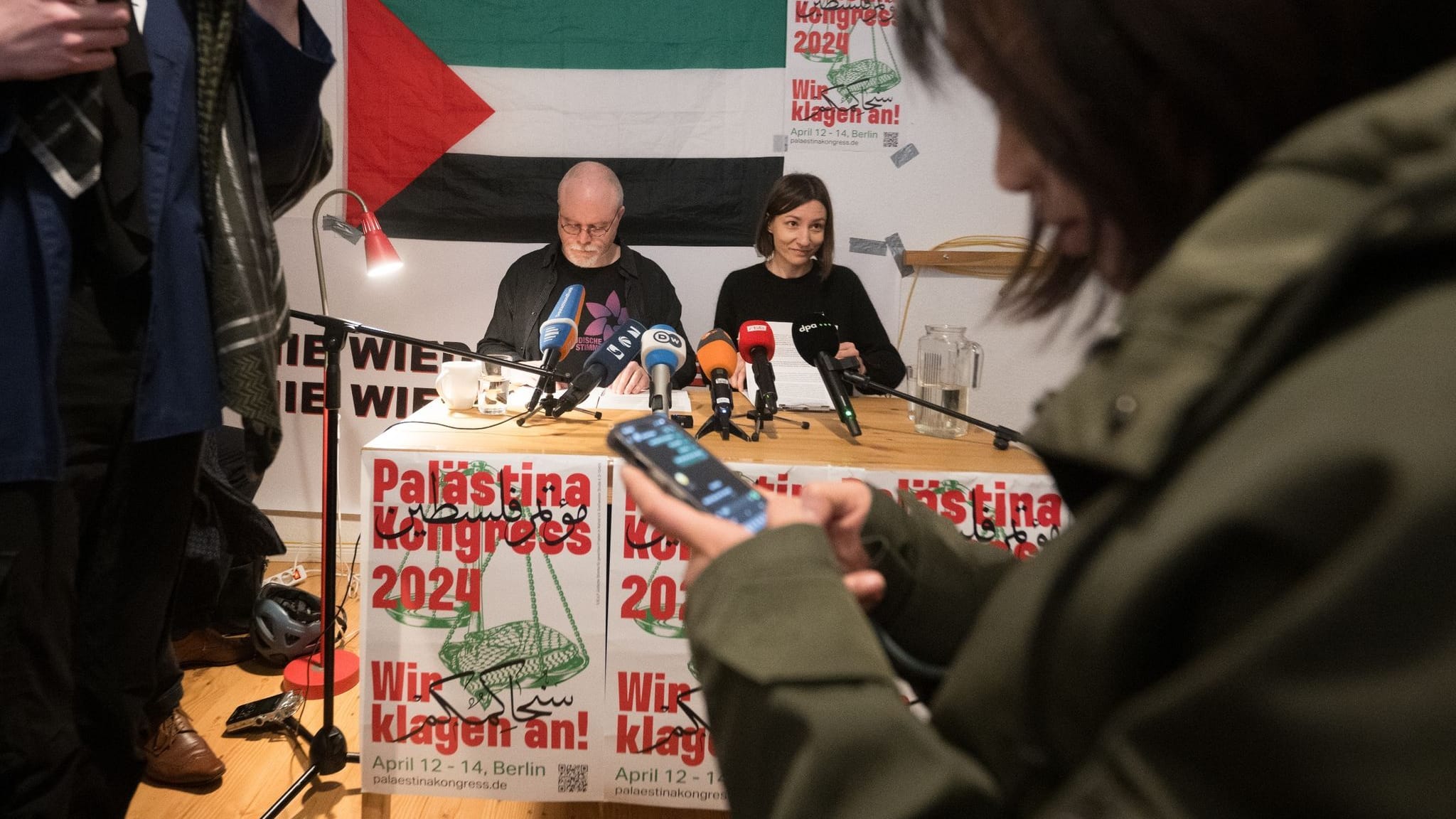 Polizei mit Großaufgebot bei «Palästina-Kongress» in Berlin