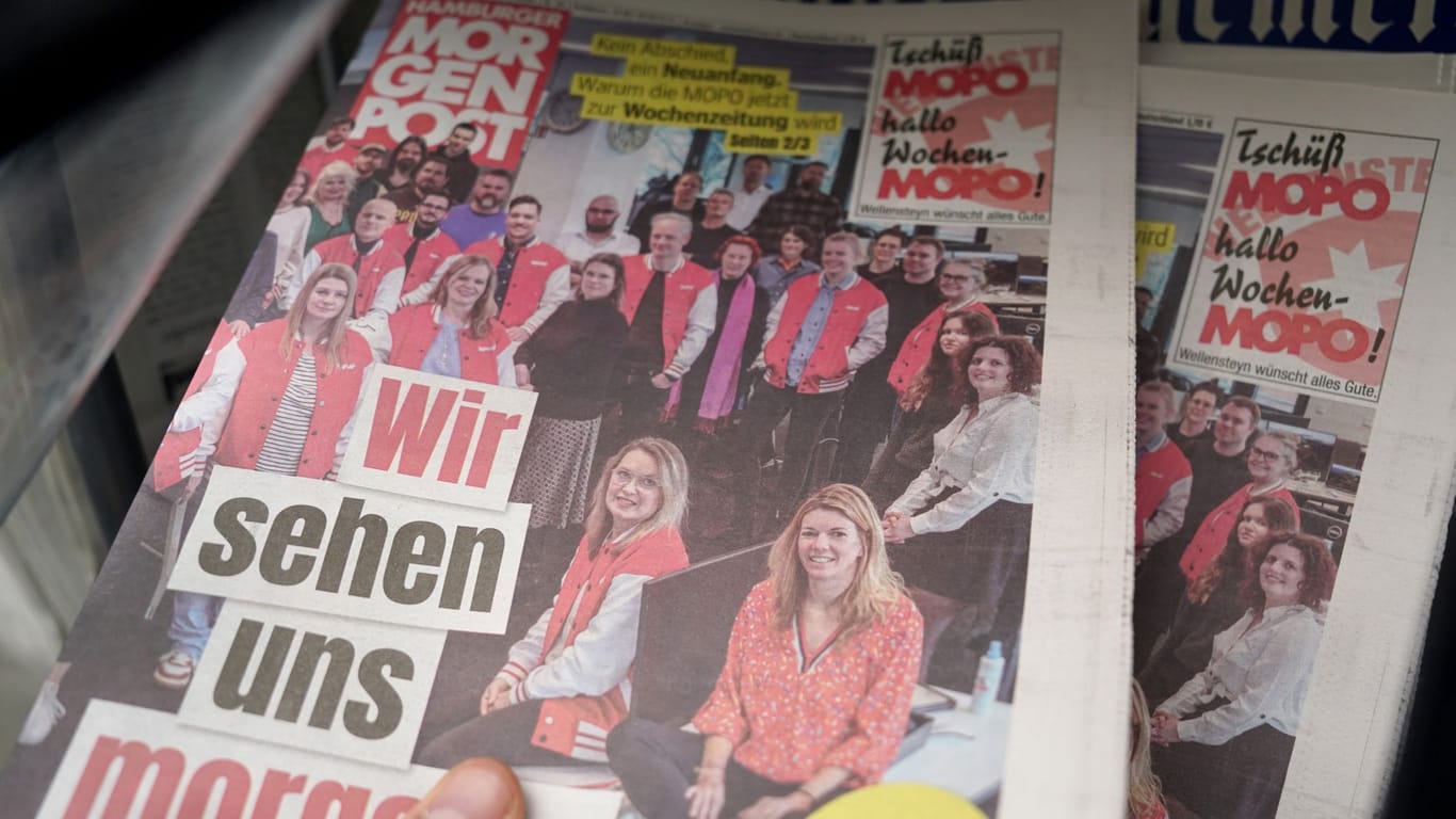 Die letzte gedruckte "Mopo": Die "Hamburger Morgenpost" erscheint ab Freitag nur noch als Wochenzeitung.