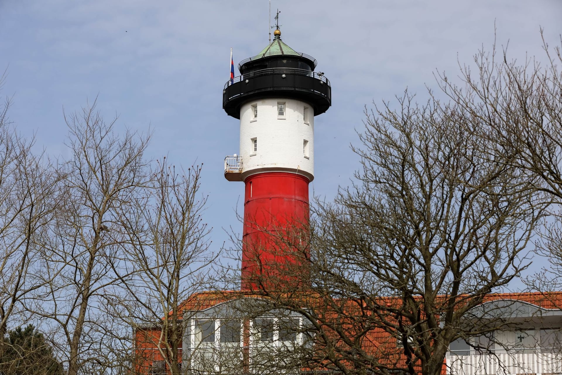 Blick auf den alten Leuchtturm Wangerooge