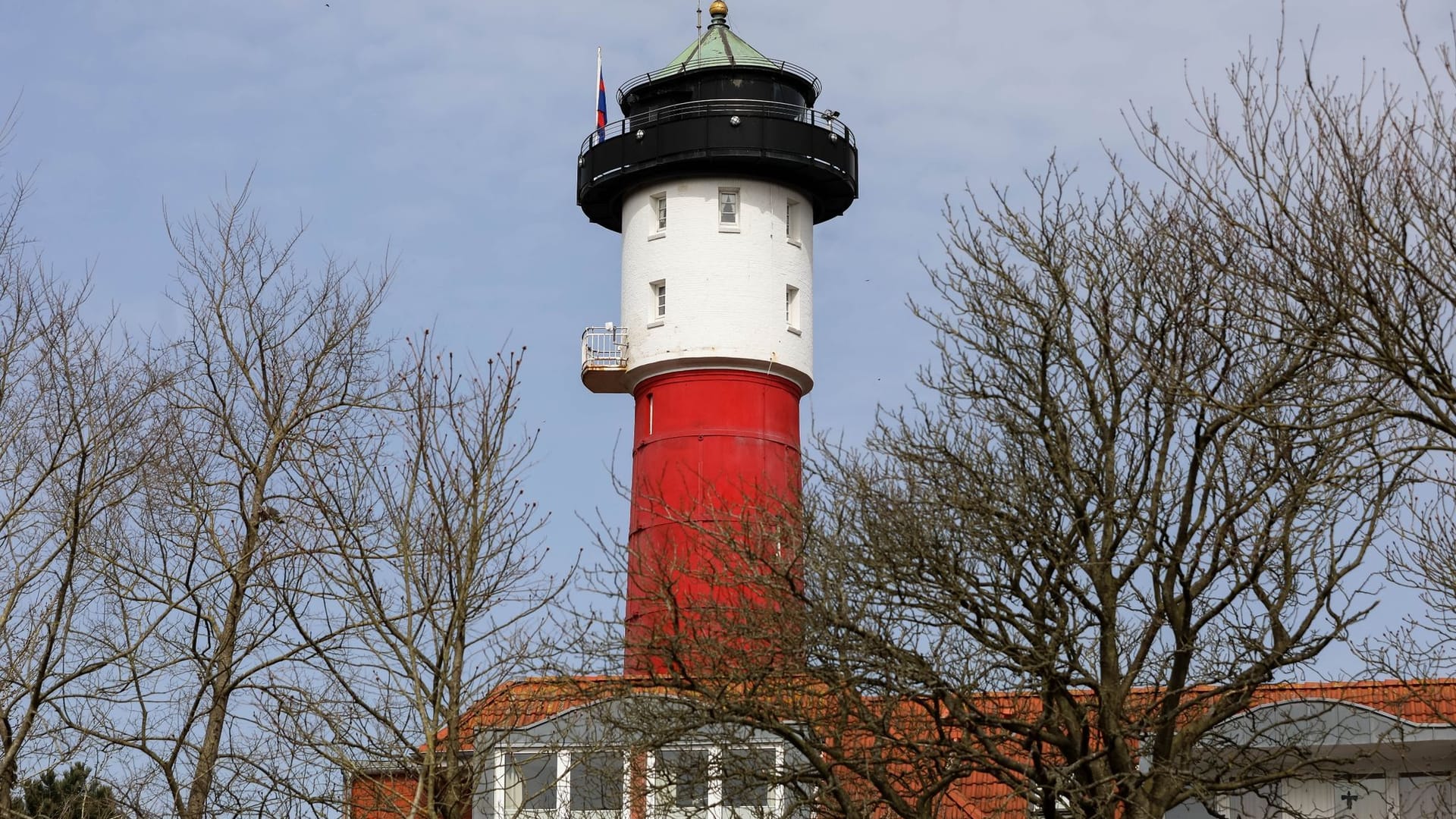 Blick auf den alten Leuchtturm Wangerooge