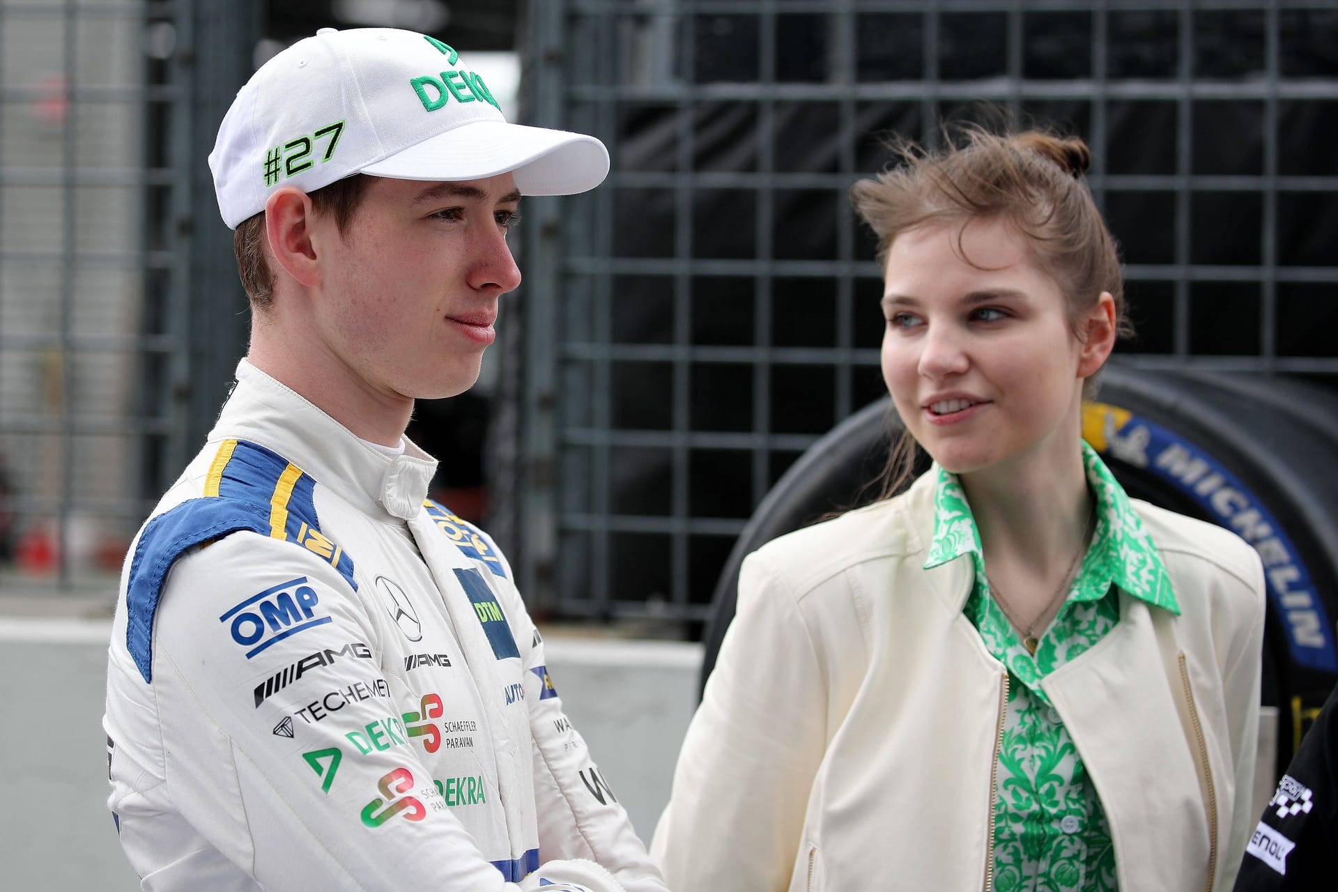 David Schumacher mit Freundin Vivien Keszthelyi beim DTM-Lauf auf dem Lausitzring.
