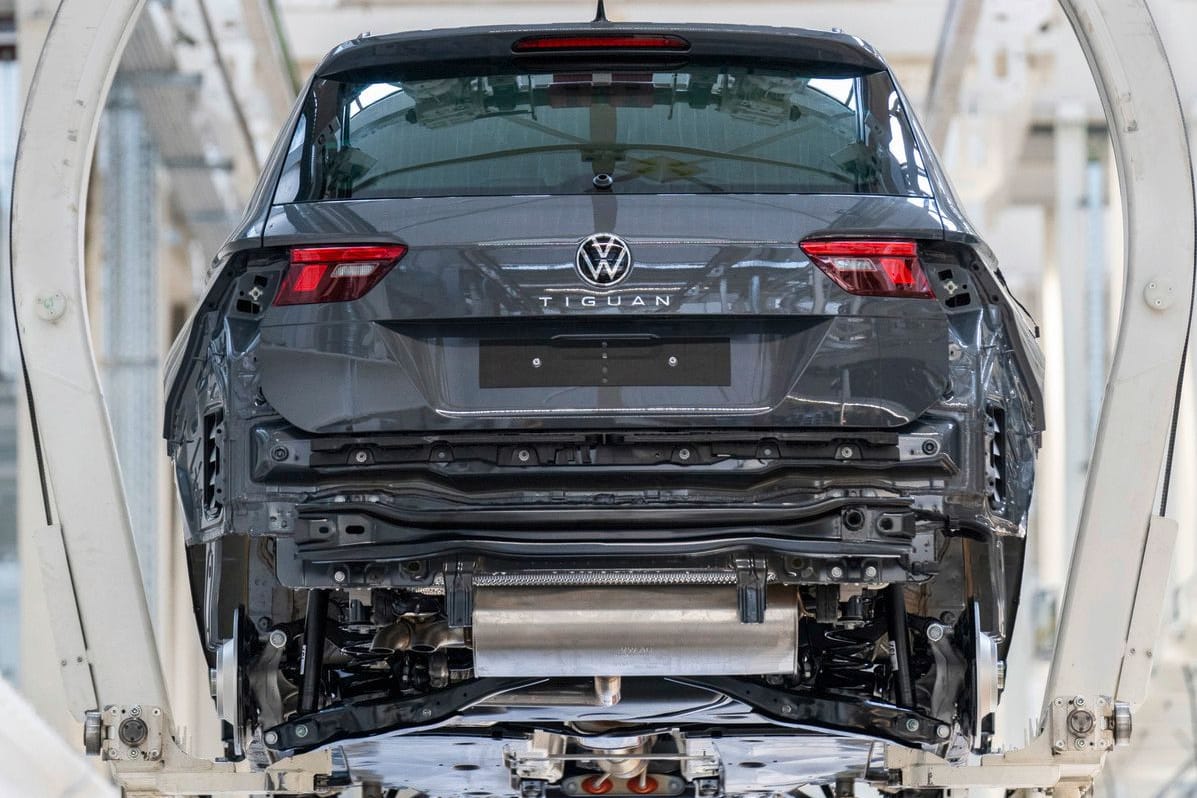 Produktion des Tiguan in Wolfsburg: Das SUV wird mittlerweile öfter produziert als der langjährige Bestseller Golf.