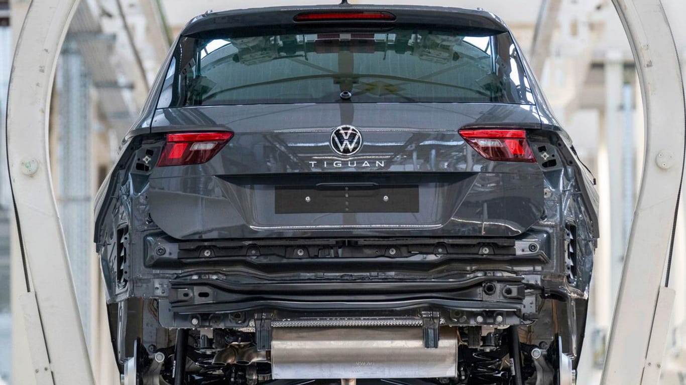 Produktion des Tiguan in Wolfsburg: Das SUV wird mittlerweile öfter produziert als der langjährige Bestseller Golf.