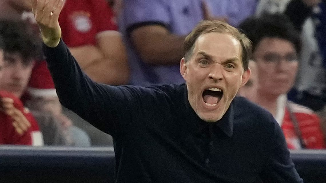 Aufgebracht: Bayern-Trainer Tuchel im Spiel gegen Real.