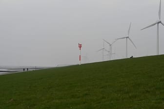 Blick auf den Windpark Rysumer Nacken (Archivbild): In der Region kam es zu einem Gasaustritt.