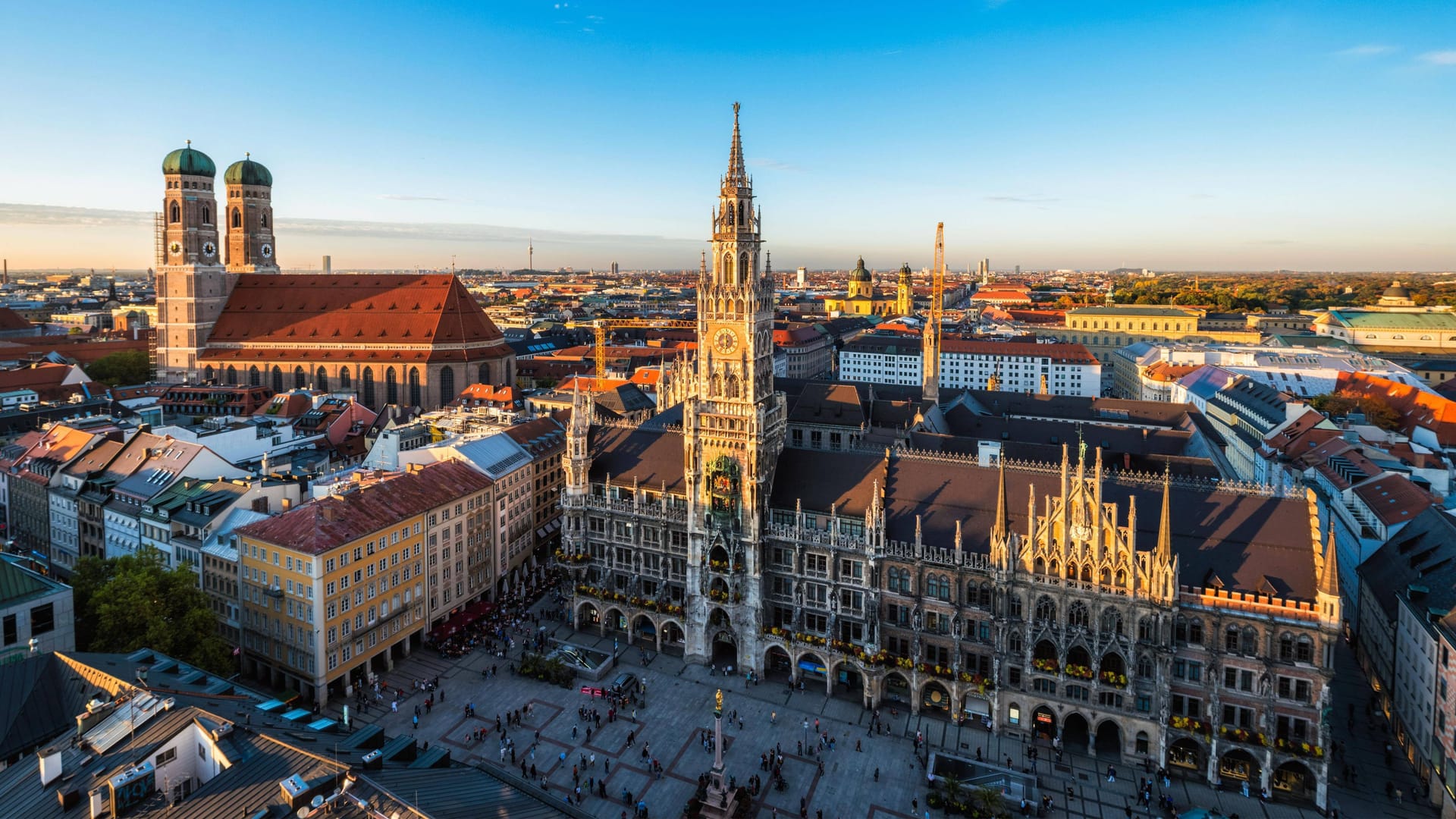 Blick auf den Marienplatz von oben (Archivbild): Vor allem die Innenstadt gilt als sehr fußgängerfreundlich.