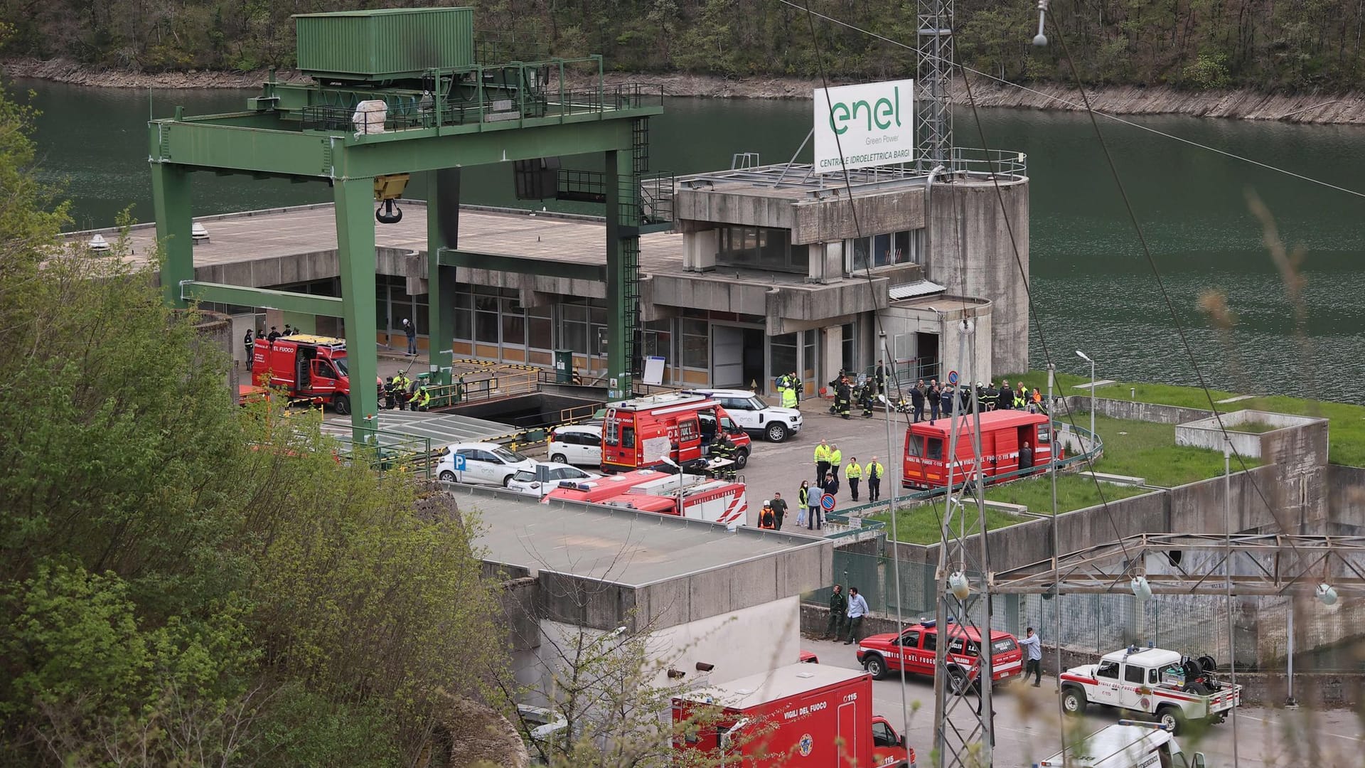 Explosion an Stausee in Italien