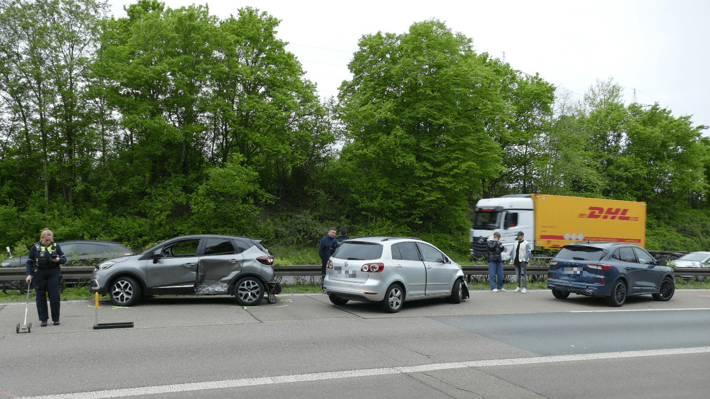 Die Unfallstelle: Es kommt zu Beeinträchtigungen.