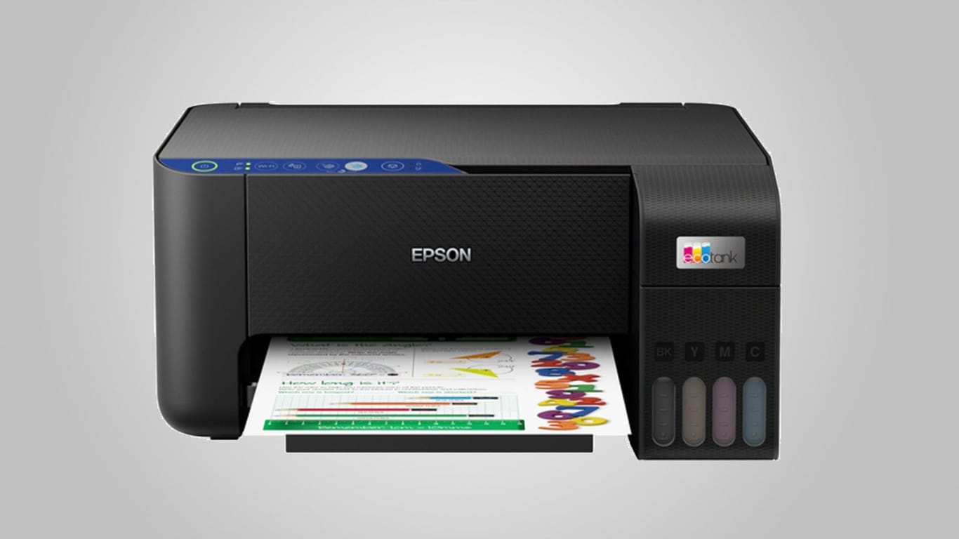 Der Epson EcoTank ET-2811 spart Druckkosten dank nachfüllbarer Tinte.