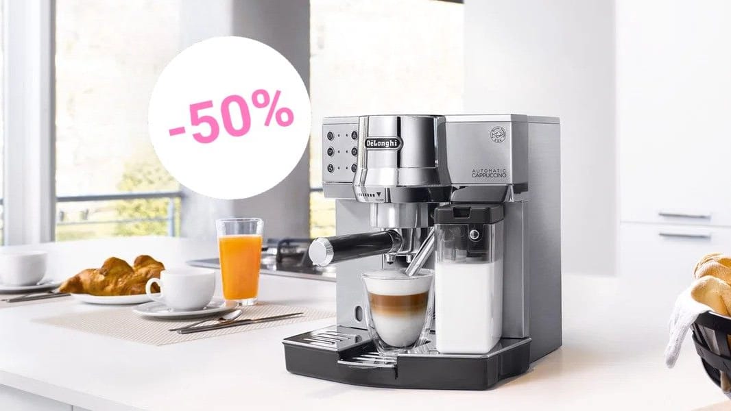 Die Kaffeemaschine von De'Longhi verspricht ein Premium-Barista-Erlebnis für zu Hause. Heute können Sie sich das Modell zum halben Preis sichern.