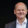 Leipzig: Kanzler Olaf Scholz im Wahlkampf – er redet einfach weiter