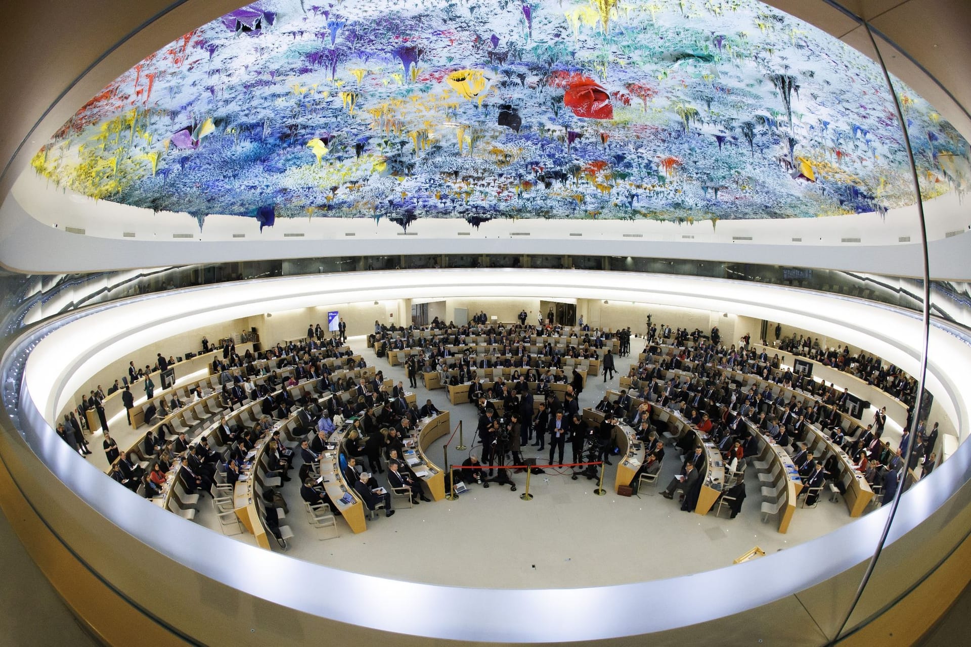Saal des UN-Menschenrechtsrats in Genf
