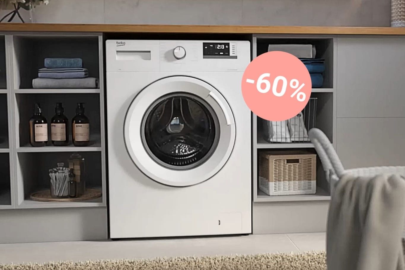 Heute können Sie richtig sparen: Die Beko-Waschmaschine ist jetzt für unter 300 Euro im Aldi-Onlineshop erhältlich.