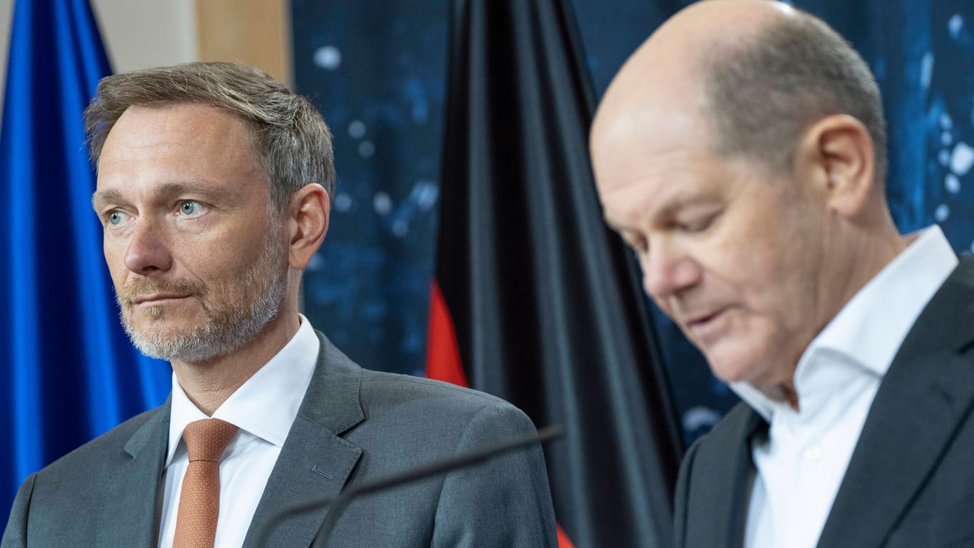 Christian Lindner (FDP) und Olaf Scholz (SPD): Scholz hatte sich für einen Mindestlohn von 15 Euro ausgesprochen.