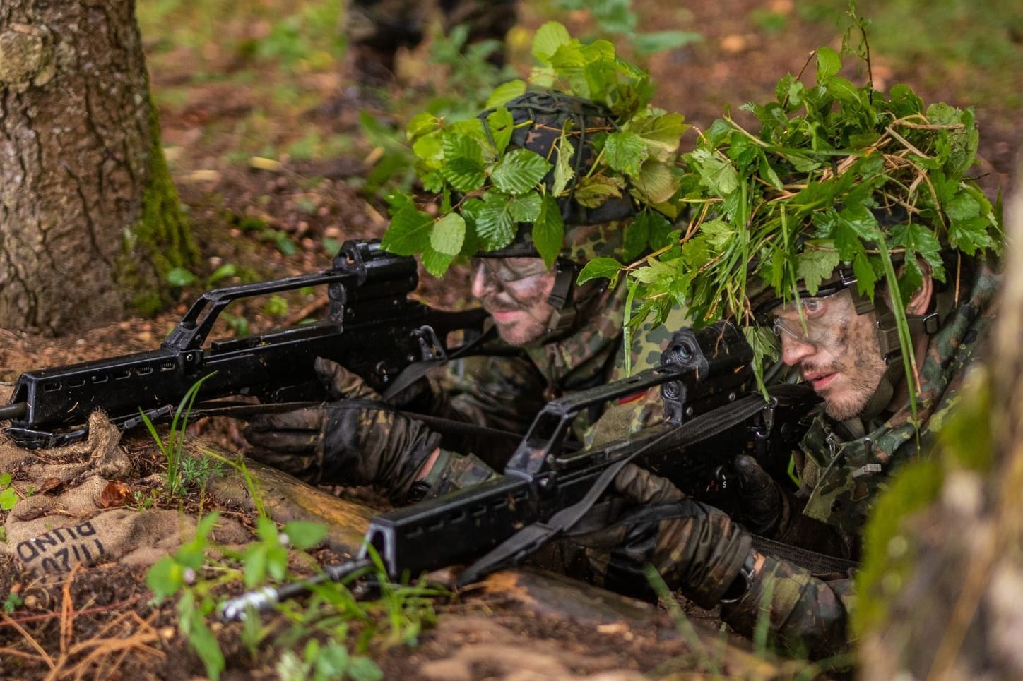 Reservisten der Bundeswehr bei einer Übung