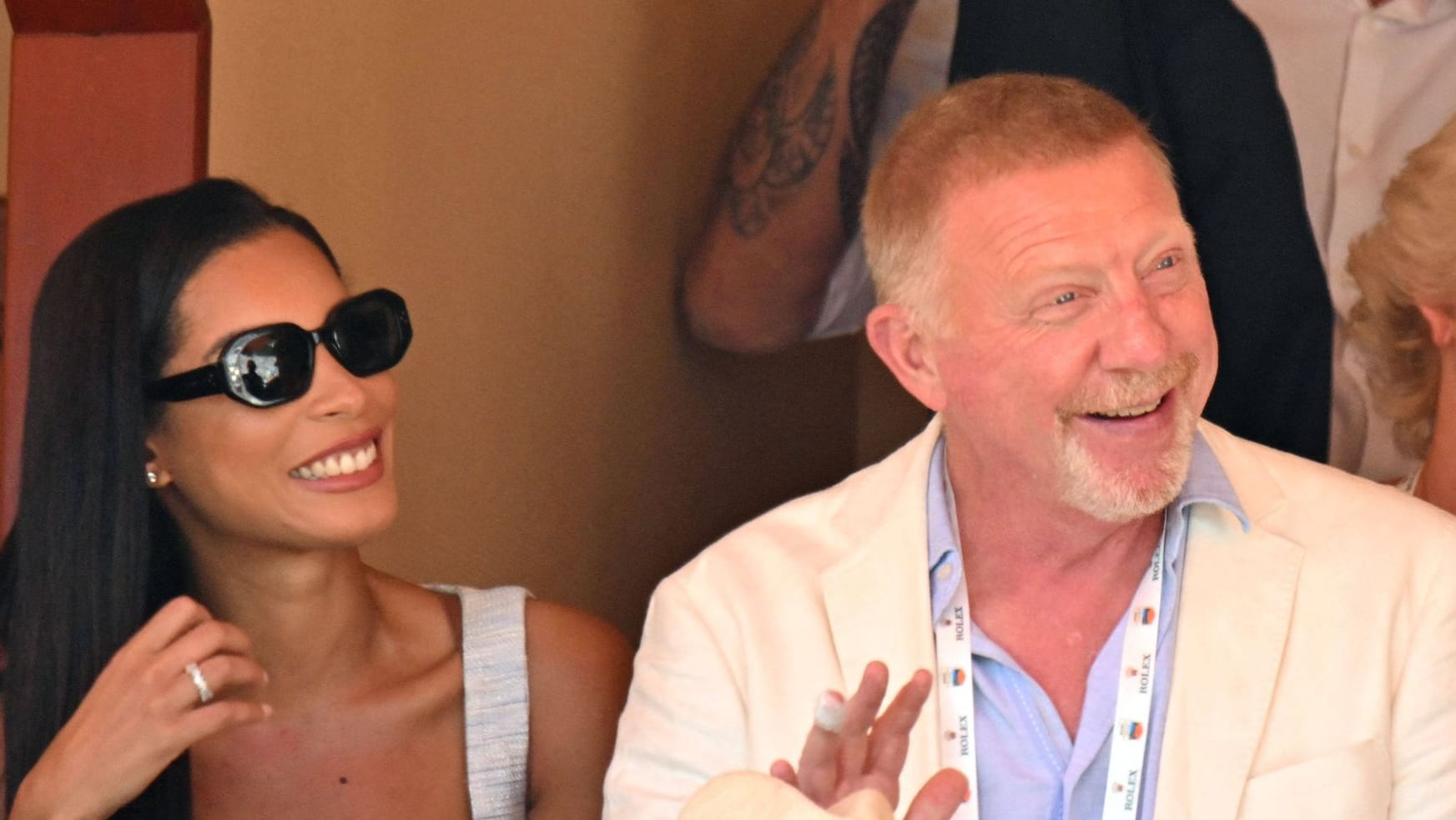 Lilian de Carvahlo Monteiro und Boris Becker: Das Paar besuchte ein Tennisturnier in Monte-Carlo.