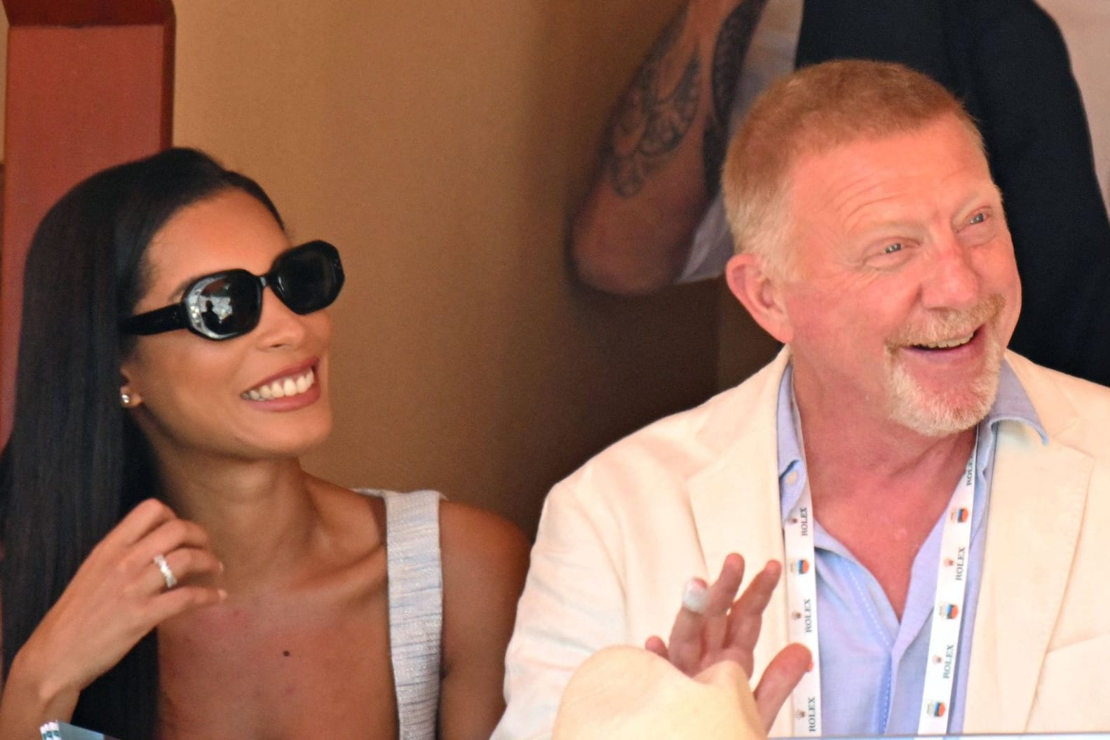 Lilian de Carvahlo Monteiro und Boris Becker: Das Paar besuchte ein Tennisturnier in Monte-Carlo.