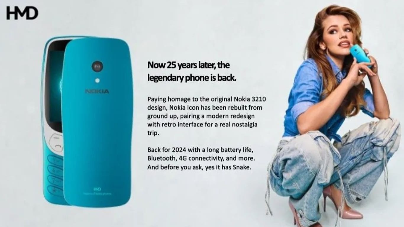 Nokia 3210: Das Originalhandy wurde 1999 auf den Markt gebracht.