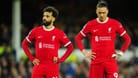 Enttäuscht: Liverpools Mo Salah und Darwin Núñez im Spiel beim FC Everton.