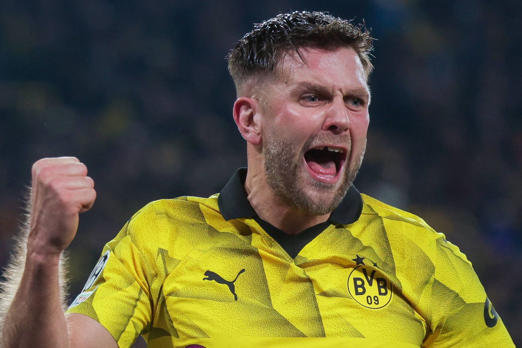 Niclas Füllkrug jubelt: Er brachte den BVB zurück auf Siegkurs.