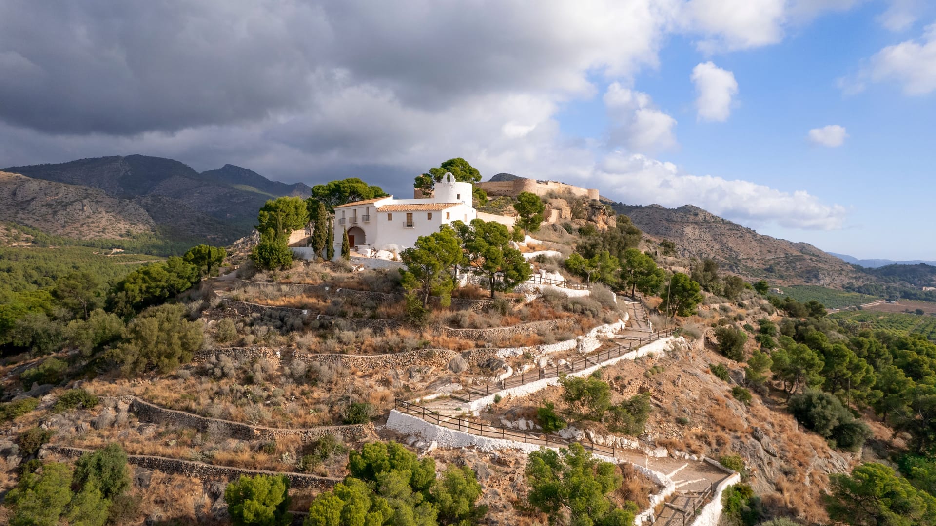 Dem Himel nah: Luftaufnahme der Ermita de la Magdalena (Einsiedelei) in Castellan de la Plana.