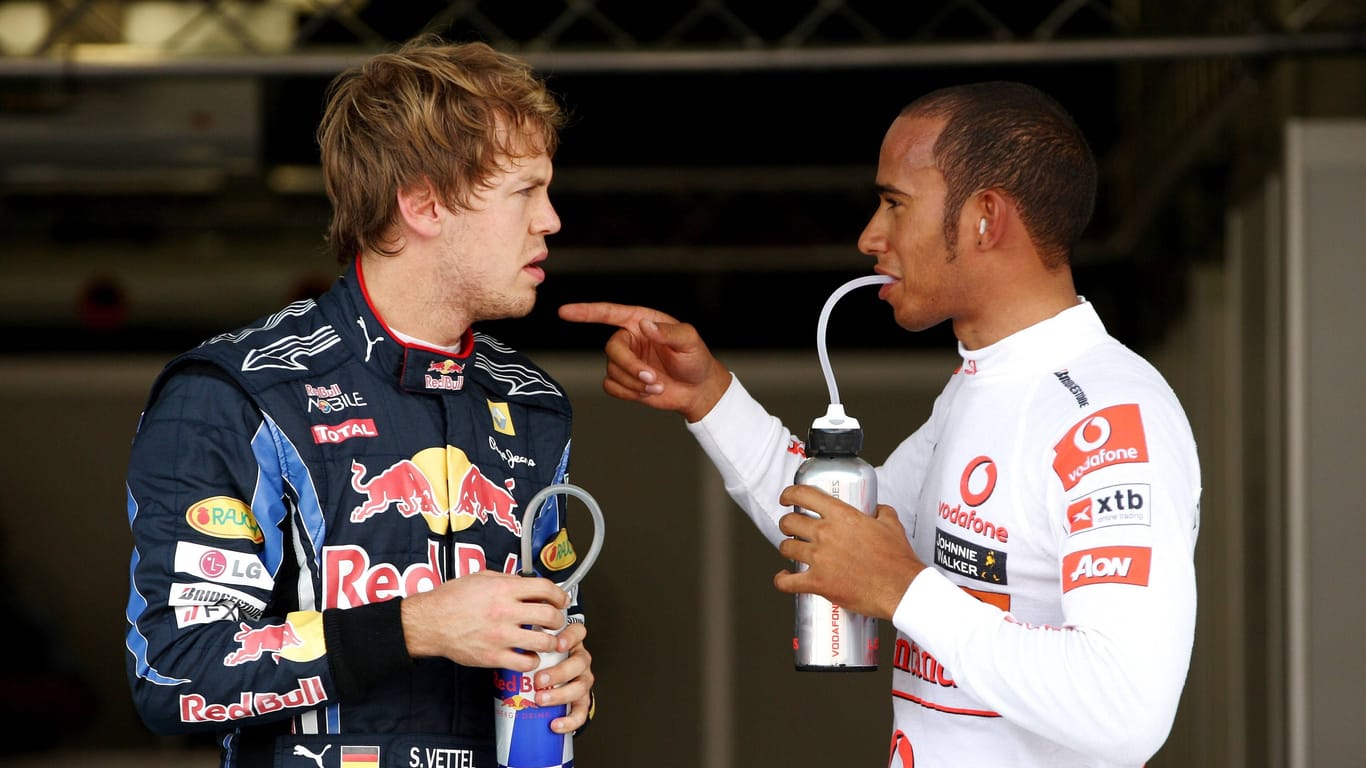 Vettel (l.) und Hamilton im Jahr 2010: Beide kennen sich schon lange.
