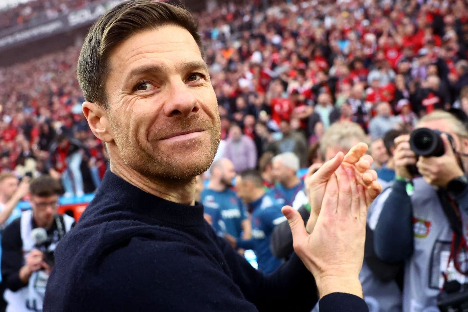 Xabi Alonso führte Leverkusen zur Meisterschaft.