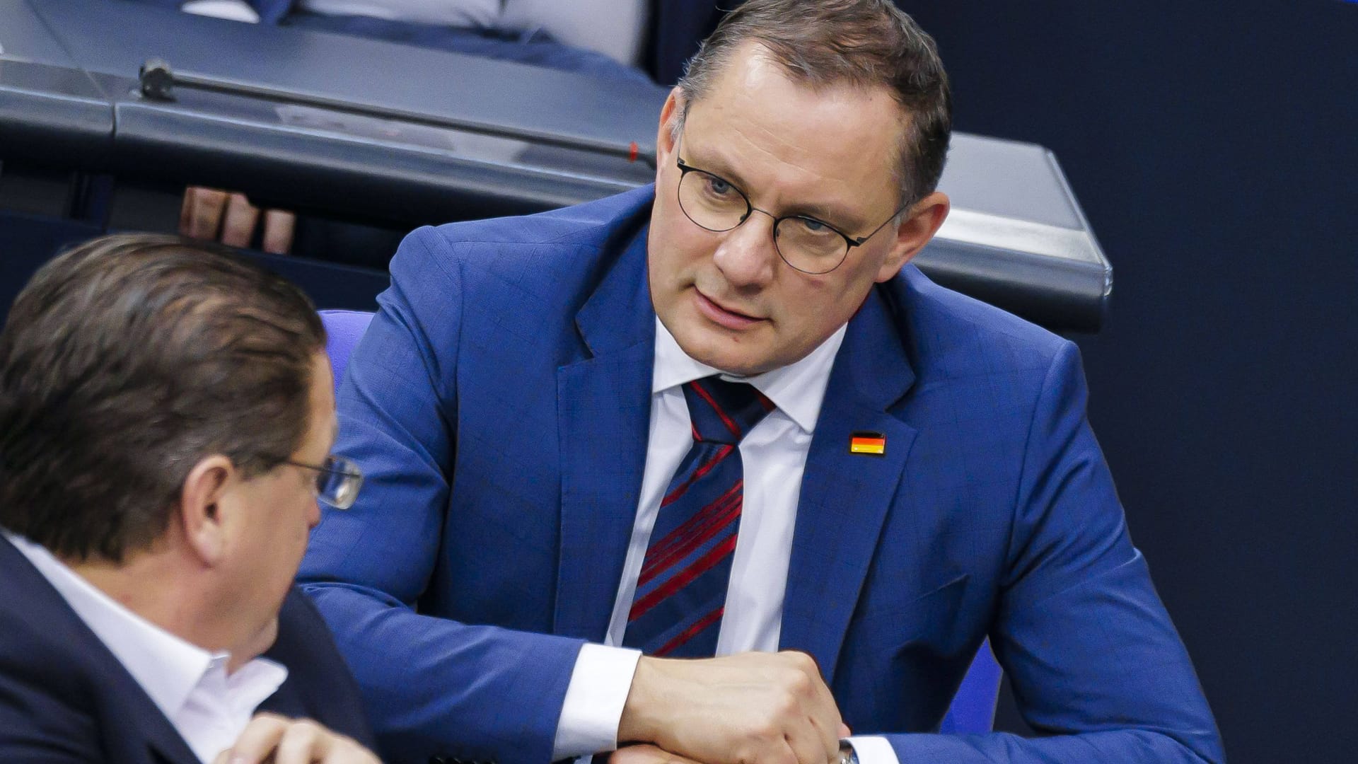 AfD-Chef Tino Chrupalla im Bundestag (Archivbild).