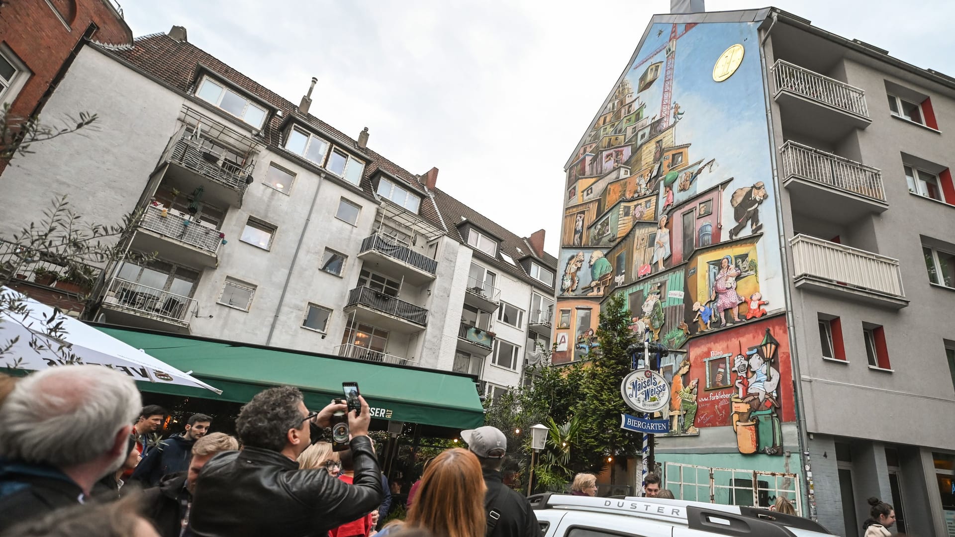 Auch Urban Streetart in Bilk war Teil der "Nacht der Museen".