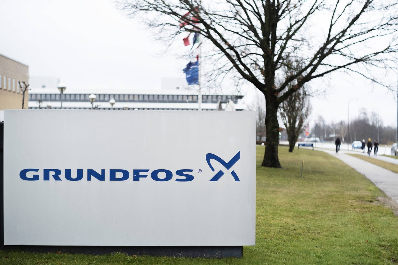 Ein Grundfos-Gebäude in Dänemark: In Deutschland schließt der Pumpenhersteller überraschend einen Standort.