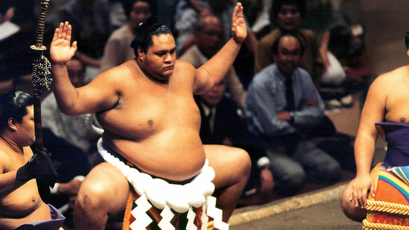 Akebono Anfang der 1990er Jahre: Der auf Hawaii geborene Sumoringer hat es als erster Ausländer im urjapanischen Traditionssport zum Rang des Yokozuna gebracht.