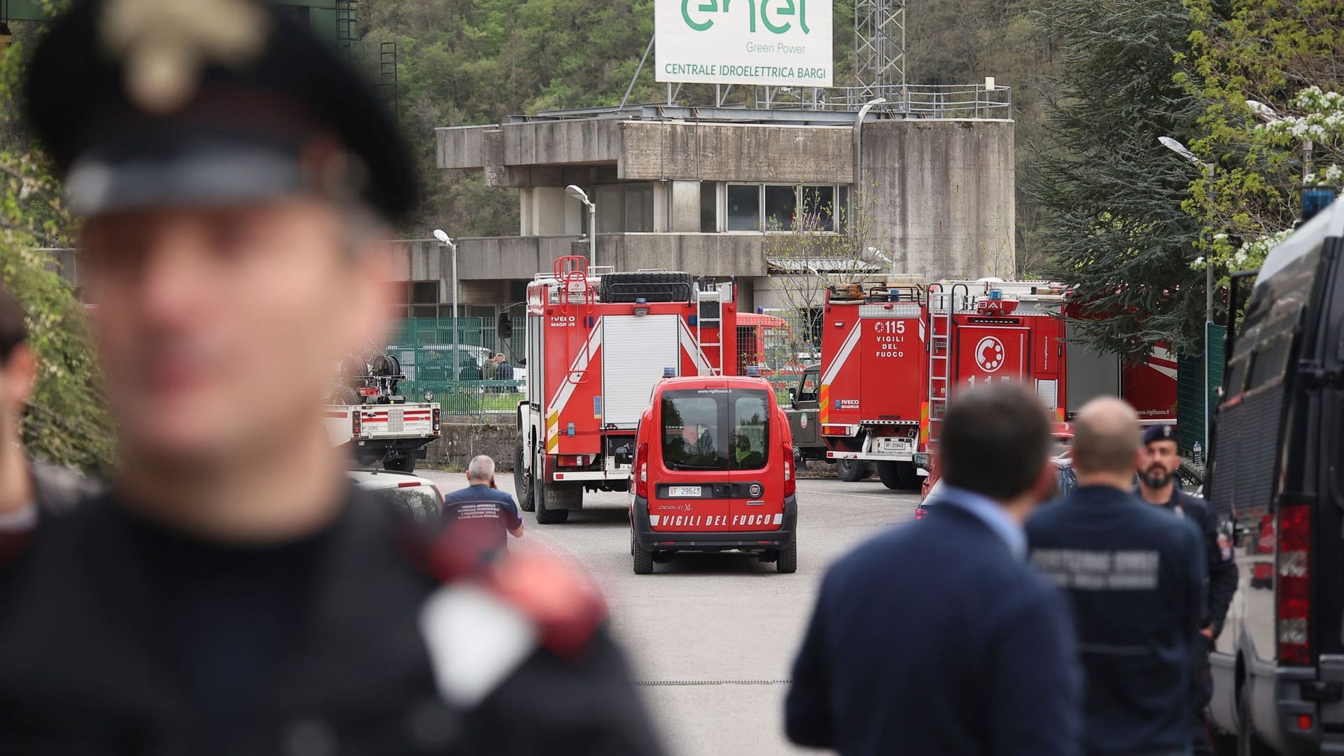 Explosion an Stausee in Italien