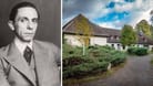NS-Propagandaminister Goebbels und die verfallene Villa in Wandlitz (Montage): Das Land will sich dem Gebäude annehmen.