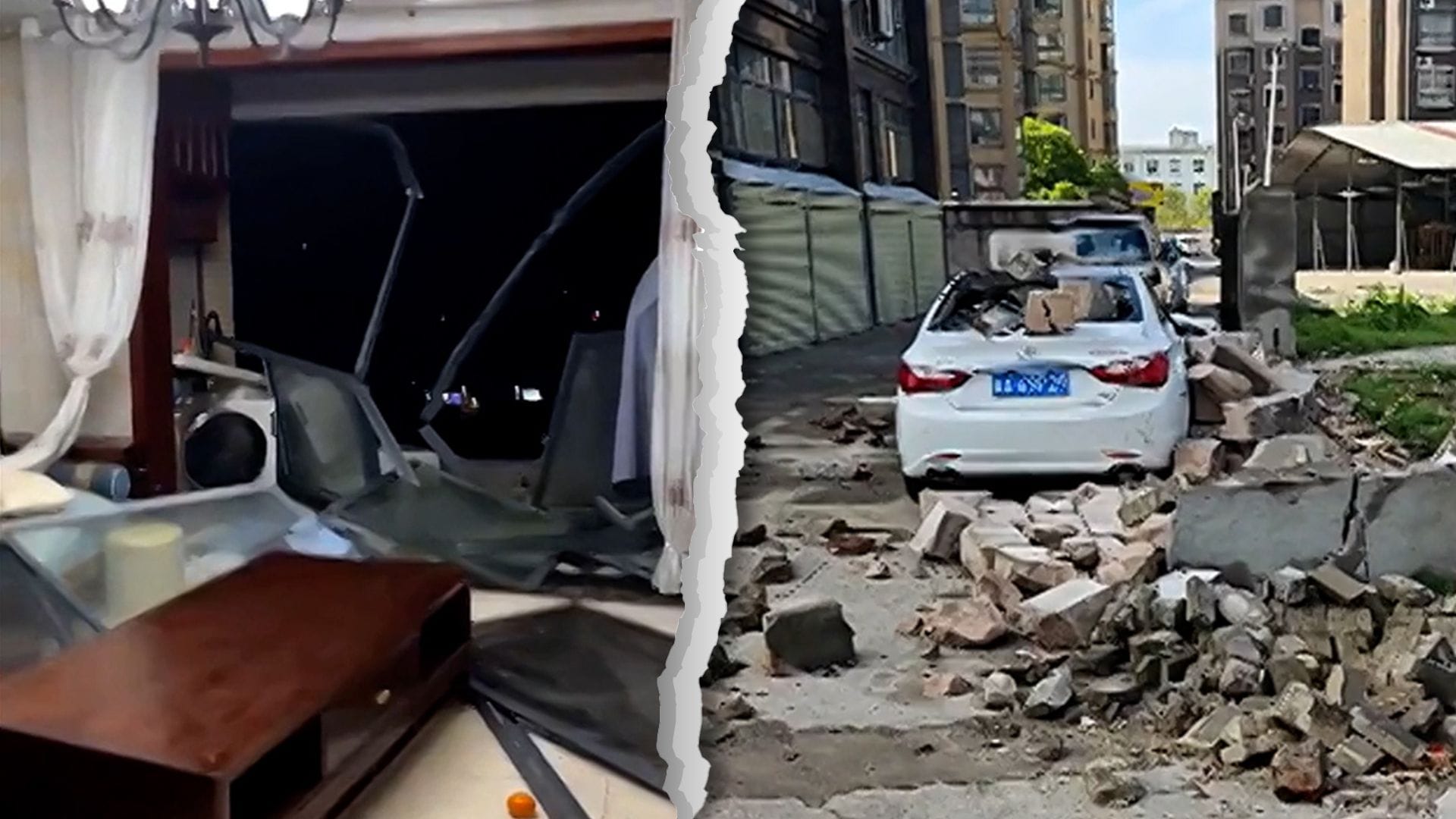 Schwere Schäden nach Sturm in China