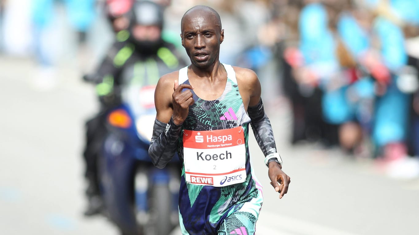 Der Kenianer Bernard Koech am Klosterstern: Seinen persönlichen Rekord verpasste er in Hamburg knapp.