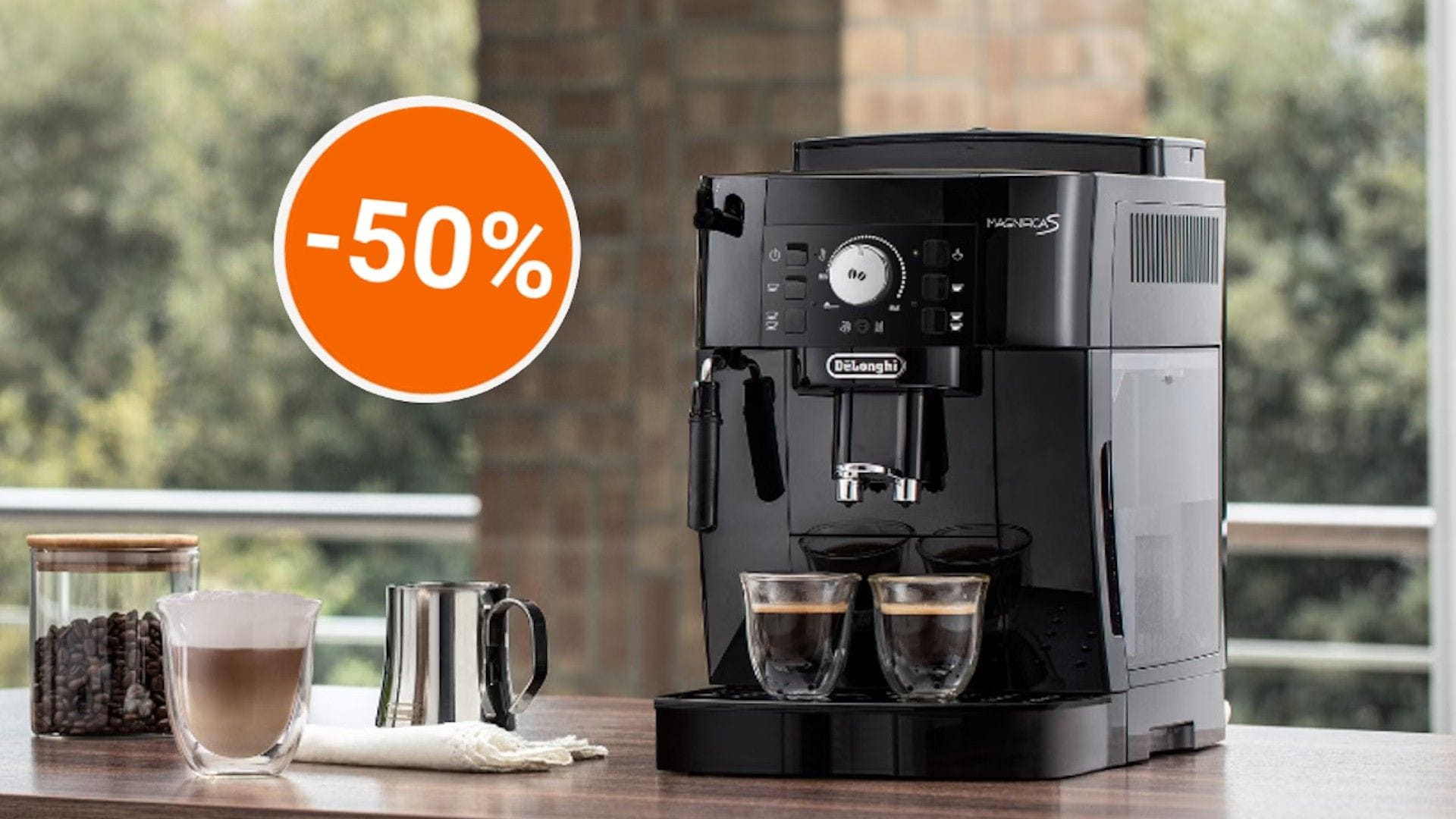 Der Kaffeevollautomat von De'Longhi ist heute für weniger als 250 Euro erhältlich.