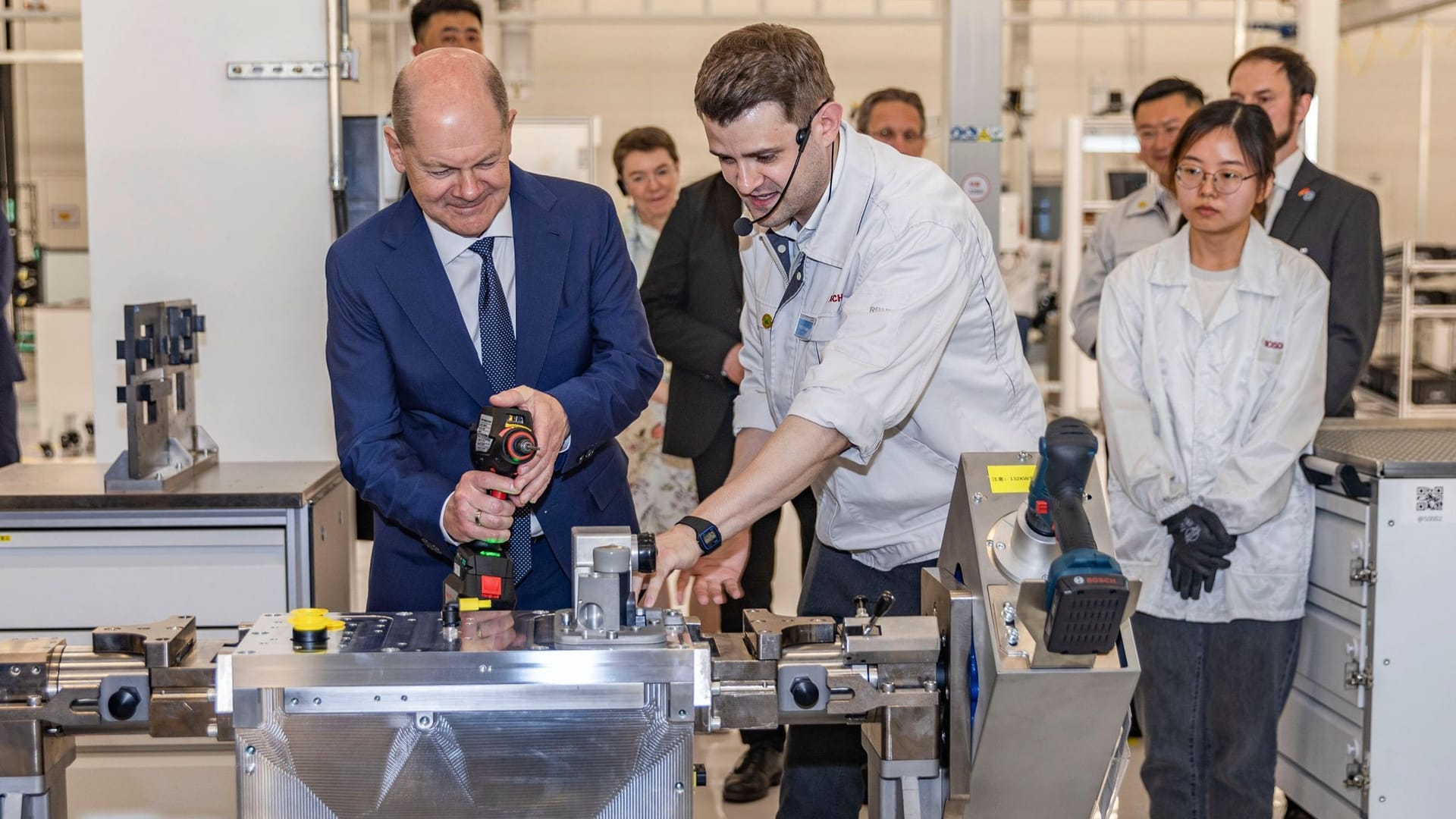 Chongqing: Scholz besucht am Sonntag Wasserstoffantriebe der Firma Bosch.