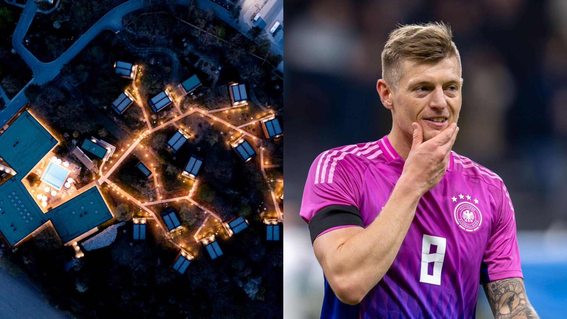 Der "Home Ground" in Herzogenaurach (l.): Dort nächtigten Toni Kroos (r.) und seine Teamkollegen während der kommenden Europameisterschaft.