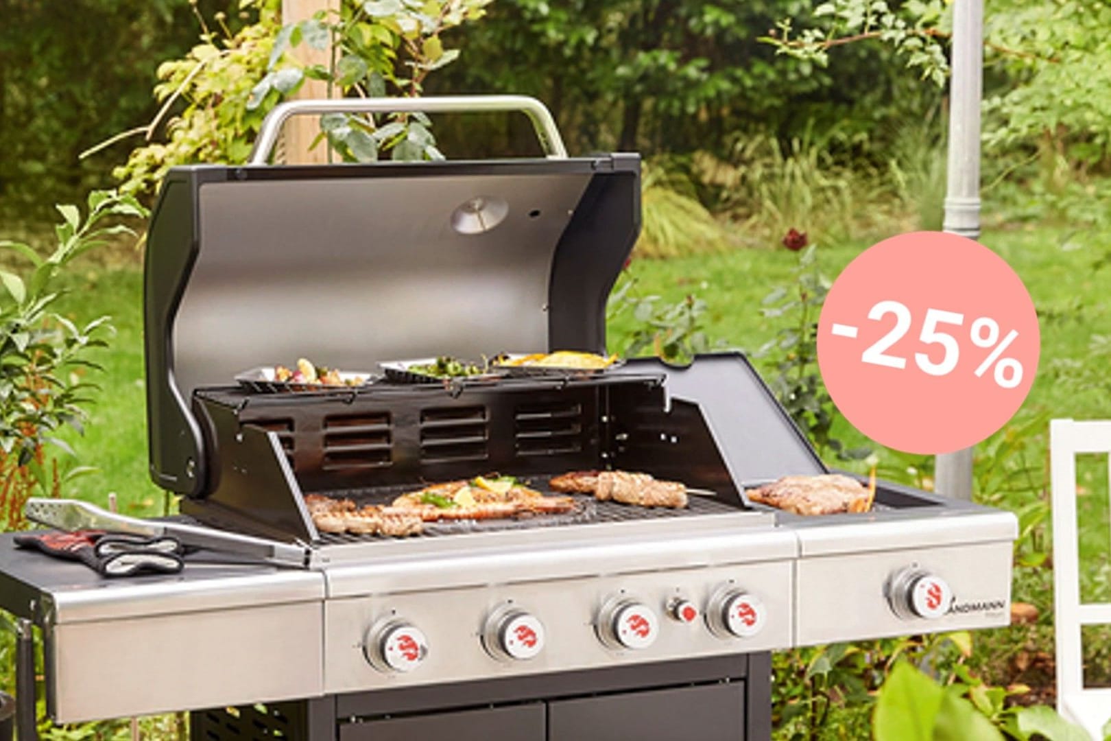 Holen Sie sich jetzt im Aldi-Onlineshop einen reduzierten Landmann-Grill und machen Sie sich bereit für gemütliche Grillabende im Sommer.