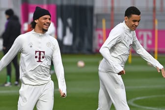 Leroy Sané (links) und Jamal Musiala: Die beiden Bayern-Stars sind angeschlagen.