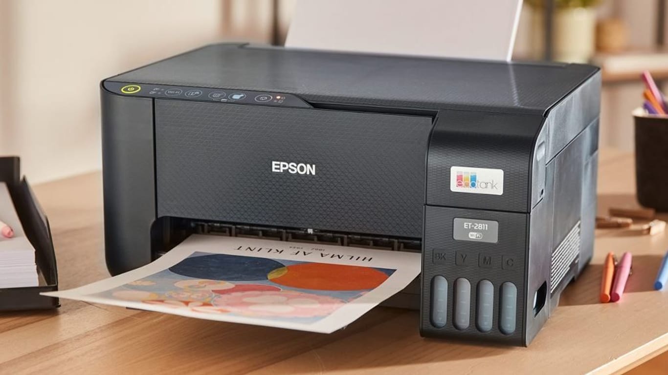 Drucken, kopieren, scannen: Der Epson EcoTank ET-2811 spart dank nachfüllbarer Tinte dauerhaft Kosten.