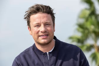 Jamie Oliver poses at the photocall during the MIPCOM in Cannes, France, on October 15, 2018