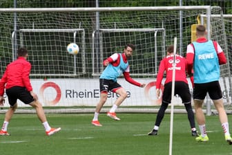 Mark Uth am Dienstag im Training des 1. FC Köln.