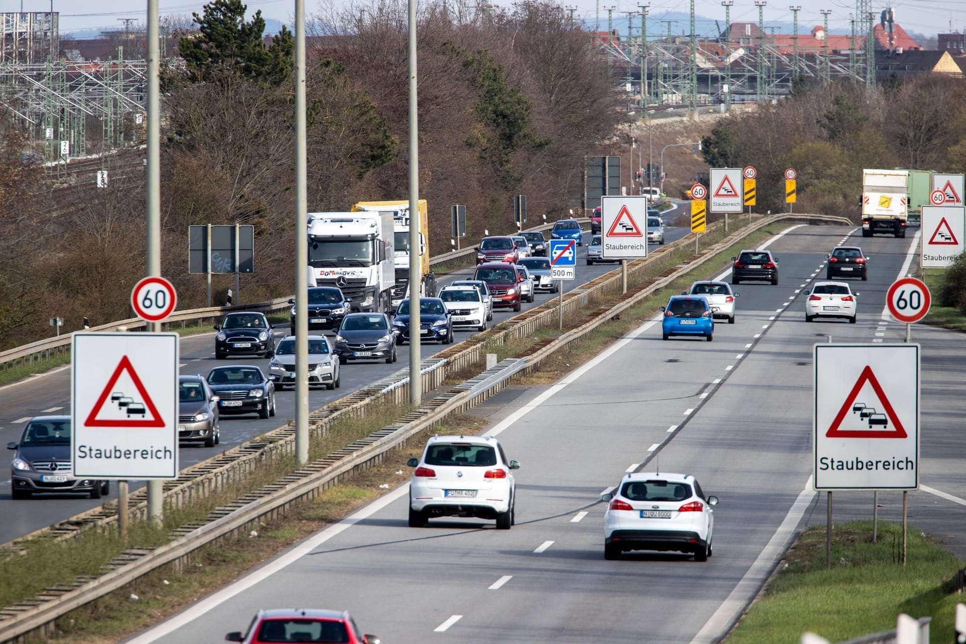 Frankenschnellweg in Nürnberg