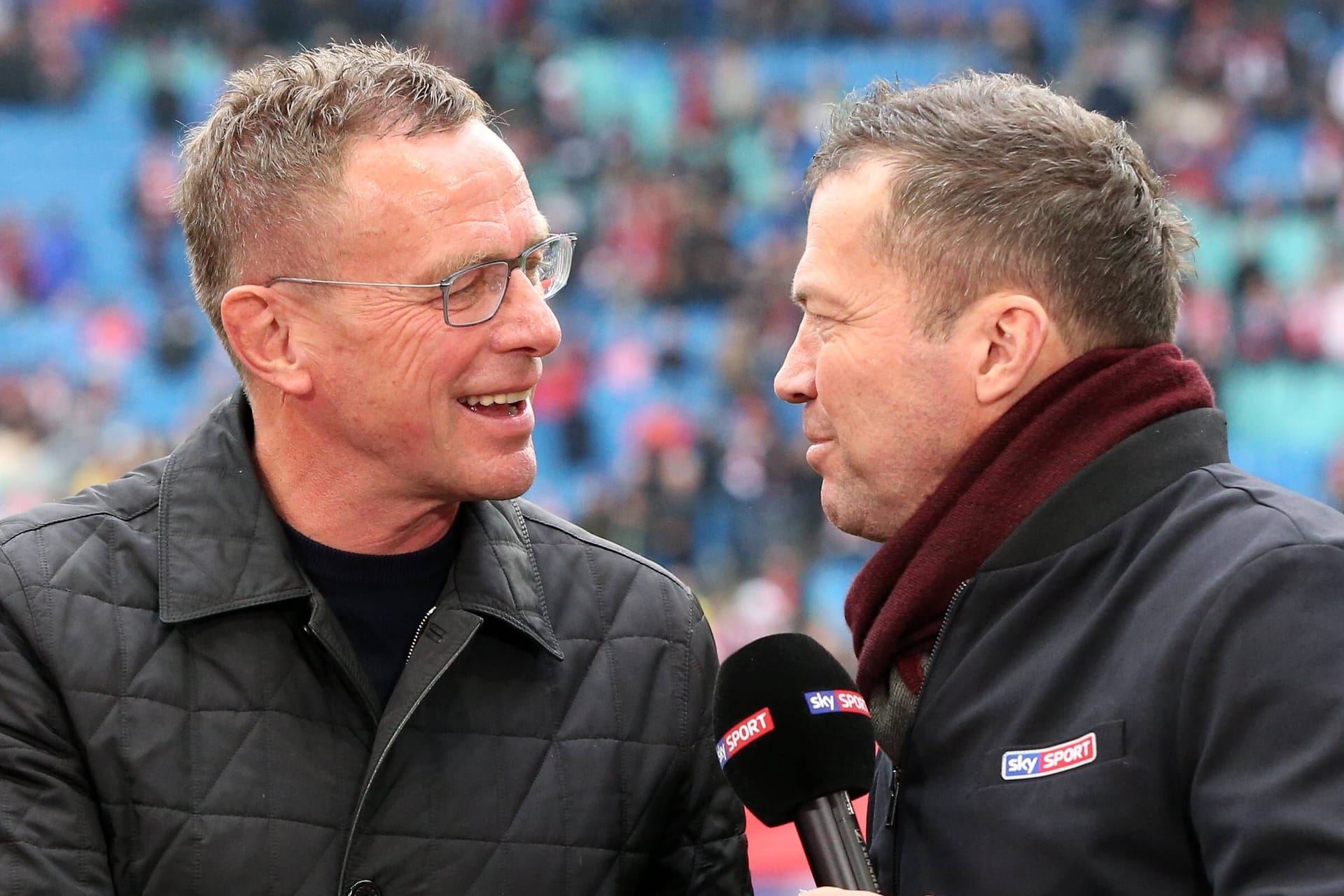 Ralf Rangnick (l.) und Lothar Matthäus im Jahr 2019: Der TV-Experte traut dem gebürtigen Backnanger den FC Bayern zu.