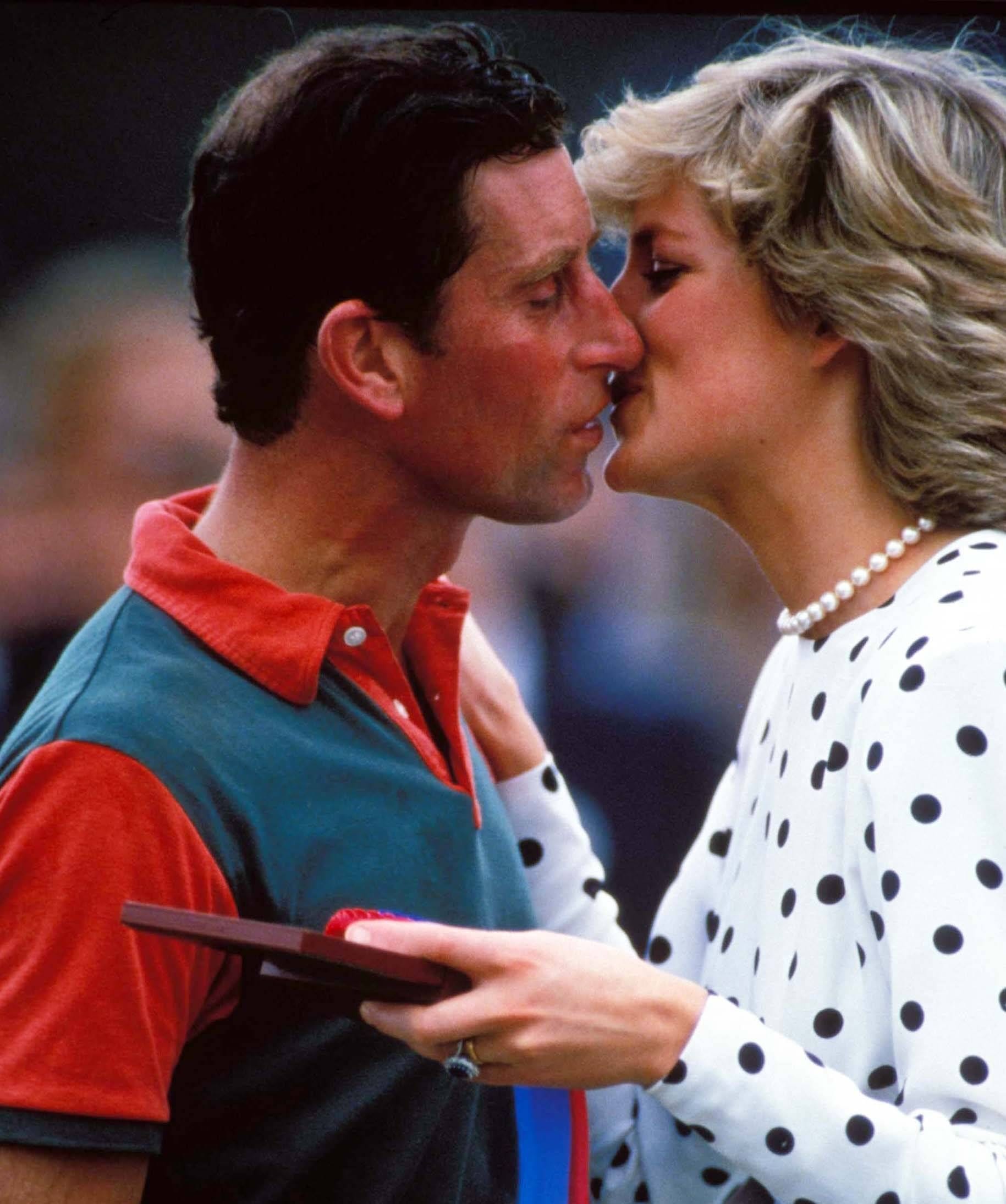 Charles und Diana bei einem Polospiel im Jahr 1987.