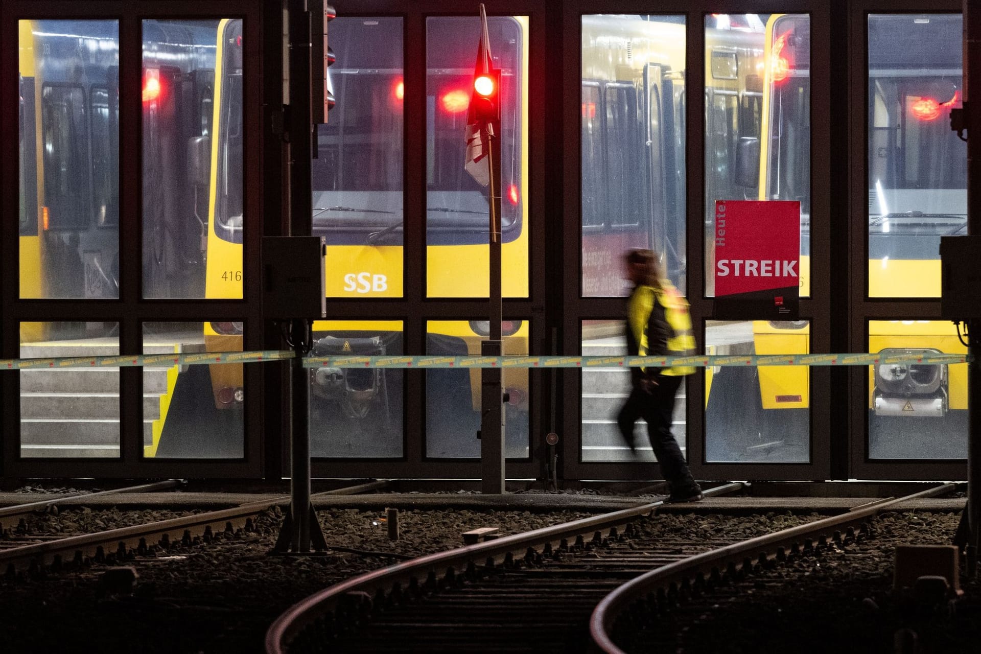 Warnstreik im Nahverkehr - Stuttgart